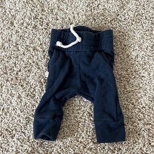 Childhoods Clothing joggers, 0-3m, passport blue.